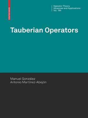 cover image of Tauberian Operators